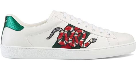 gucci ace snake sneakers celebrity|Gucci ace embroidered snake sneakers.